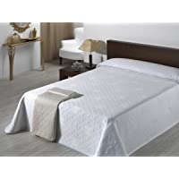 SABANALIA - Colcha de Pique Giovanna (Disponible en Varios tamaños) - Cama 90- Blanco